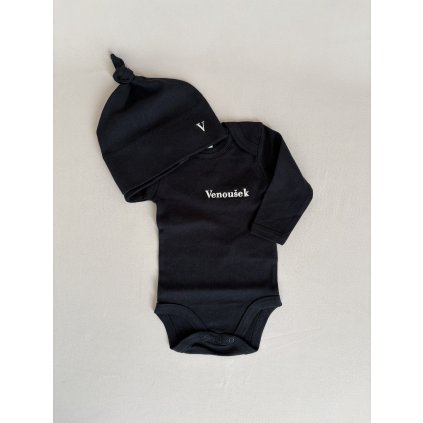 Body + čepička s vyšitím Venoušek