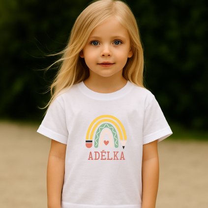 CZ DetskeTricko DuhaTuzka ProHolku Potisk Bila