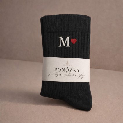 CZ PanskePonozky Vysiti MonogramSrdce Cerne