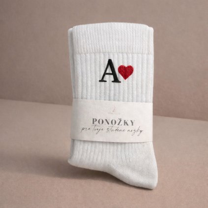 CZ PanskePonozky Vysiti MonogramSrdce Bile