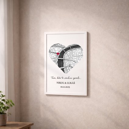 CZ Plakat Mapa BilyRam