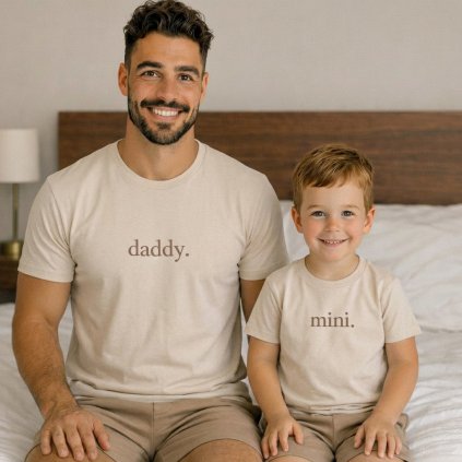 CZ ParovePyzamo Daddy Mini Bezova