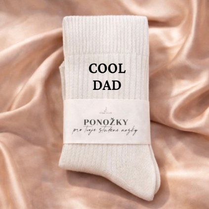 CZ Ponozky VYsivka CoolDad Bila