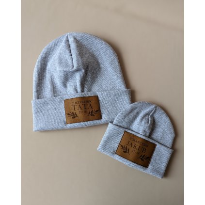 cepice tata dite svetle seda