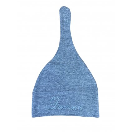 Čepička s uzlíkem a výšivkou vlastního jména