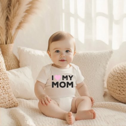 CZ DetskeBodyBile ILoveMomRuzove