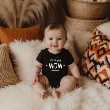 CZ DetskeBodyCerne ILoveMomSrdickaRuzove