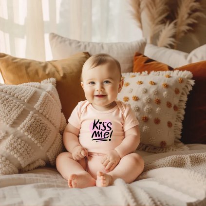 CZ DetskeBodyRuzove KissMe