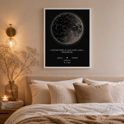 CZ Plakat SHvezdnouOblohou Cerny