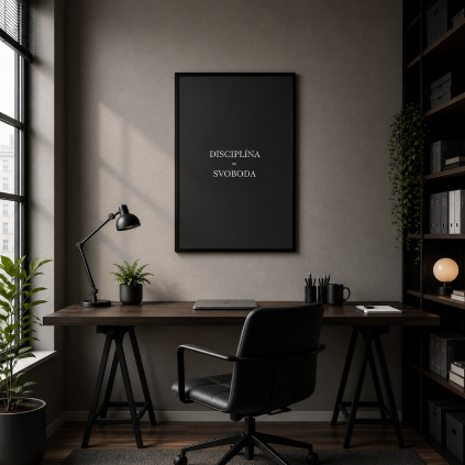 CZ Plakat Disciplina CernyRam