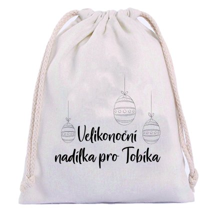 Bavlněný pytlík s věnováním - BAŇKY