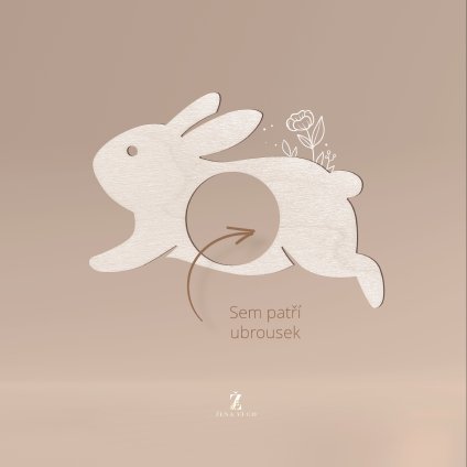 Zajíc ubrousek 3