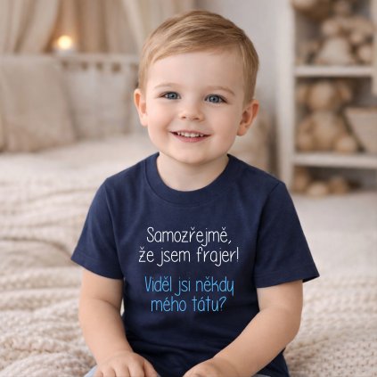 CZ ModreTrikoDetske SamozrejmeZeJsemFrajer