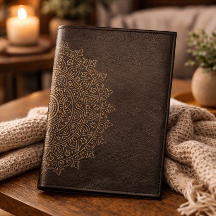 CZ ObalNaKnihu Mandala TmaveHneda