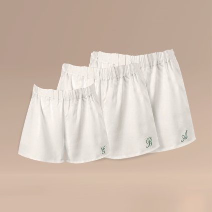 Kraťásky monogram psací 2 z set