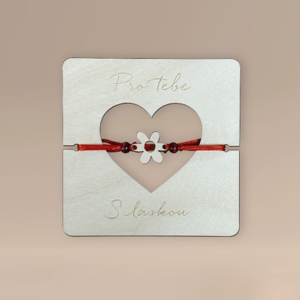 Naramek kytka cervena