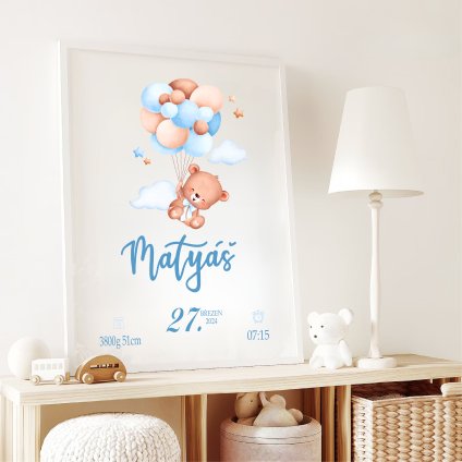 plakat medvidek kluk