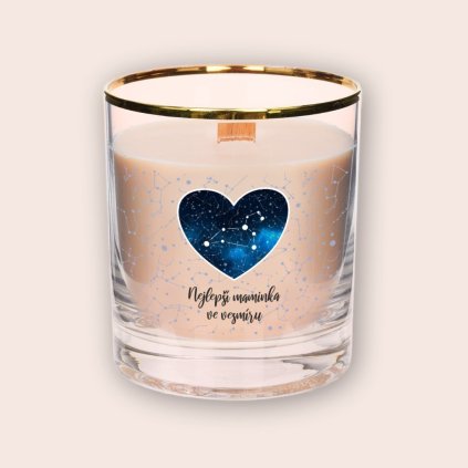 Svíčka ZNAMENÍ V SOUHVĚZDÍ V SRDCI, pro maminku