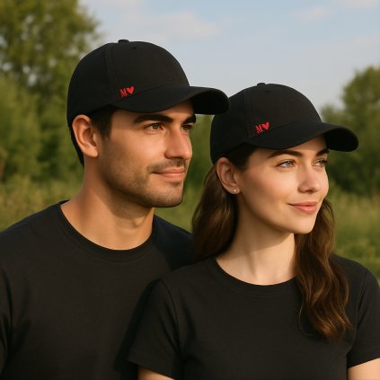CZ Set Ksiltovka SrdceAMonogram Cerna