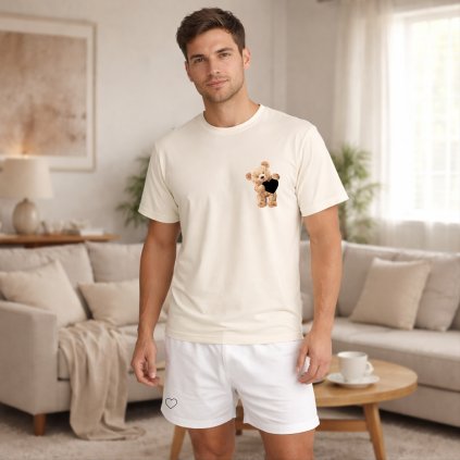 CZ Pyzamo ProMuze Medvidek Cerny BileTrenky