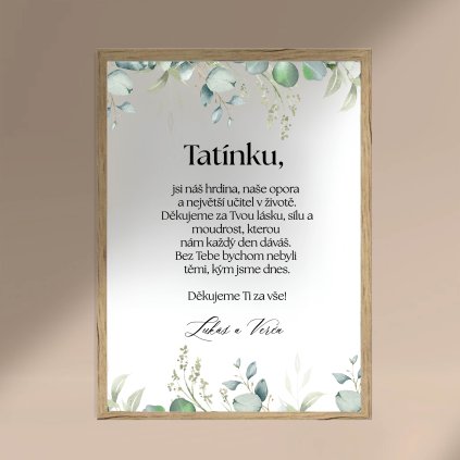 CZ Plakat Tatinek HnedyRam