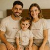 Pyžamový set s potiskem DADDY, MOMMY a MINI, pro rodinu