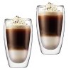 szklanki termiczne 450ml do kawy latte long zestaw 2szt szk04