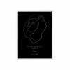 plakát s kresleným znamením černá černý rám 1