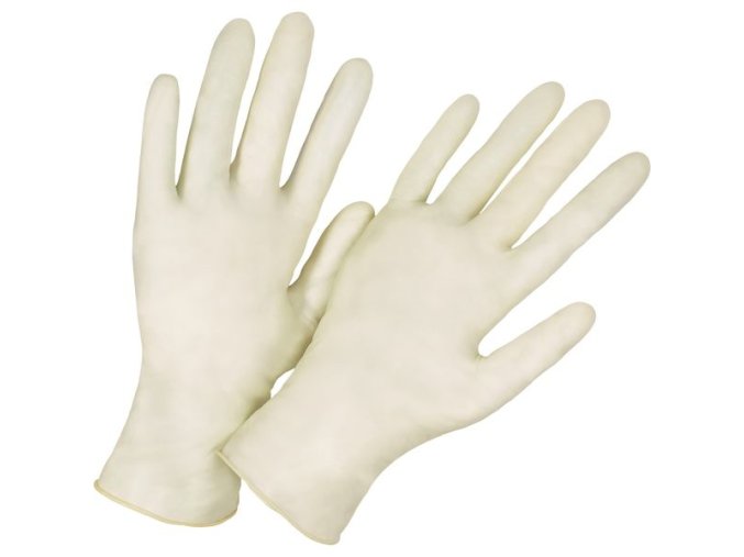 Latexové rukavice THERALYSE bezpúdrové 100 ks
