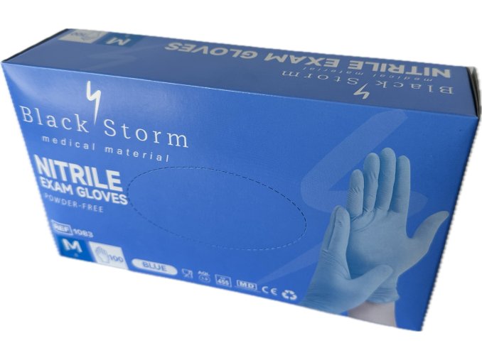 black strom vysetrovaci nitrilove rukavice