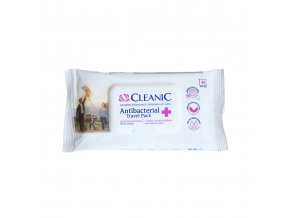 CLEANIC Antibakteriálne vlhčené obrúsky 40 ks