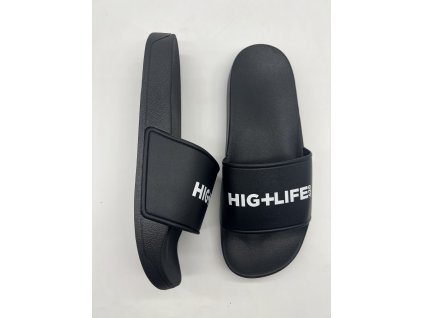 PANTOFLE HL420 BLACK SLIDES