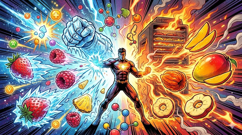 Lyofilizované vs. sušené ovoce: Které si zachová více vitamínů?