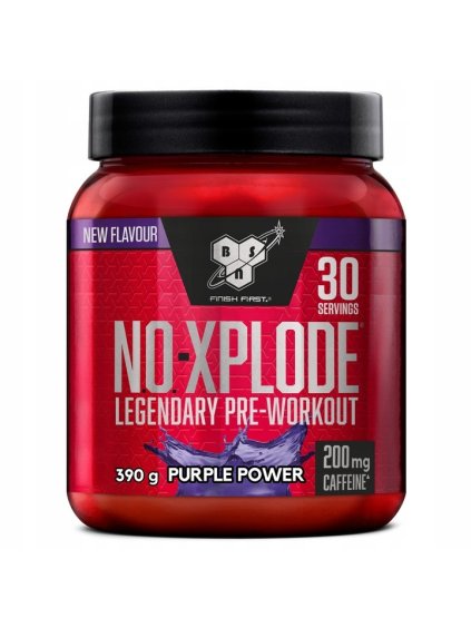 BSN NO XPLODE 390g PREDTRENINKOVA PRED Workout Purple Power (1)