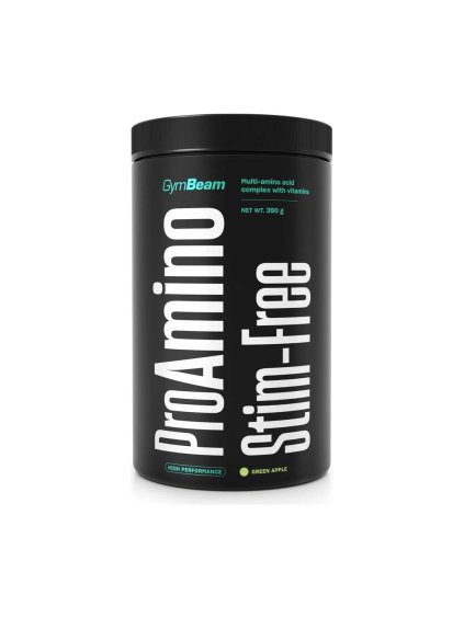 GymBeam, ProAMINO Stim-Free, zelené jablko, 390g