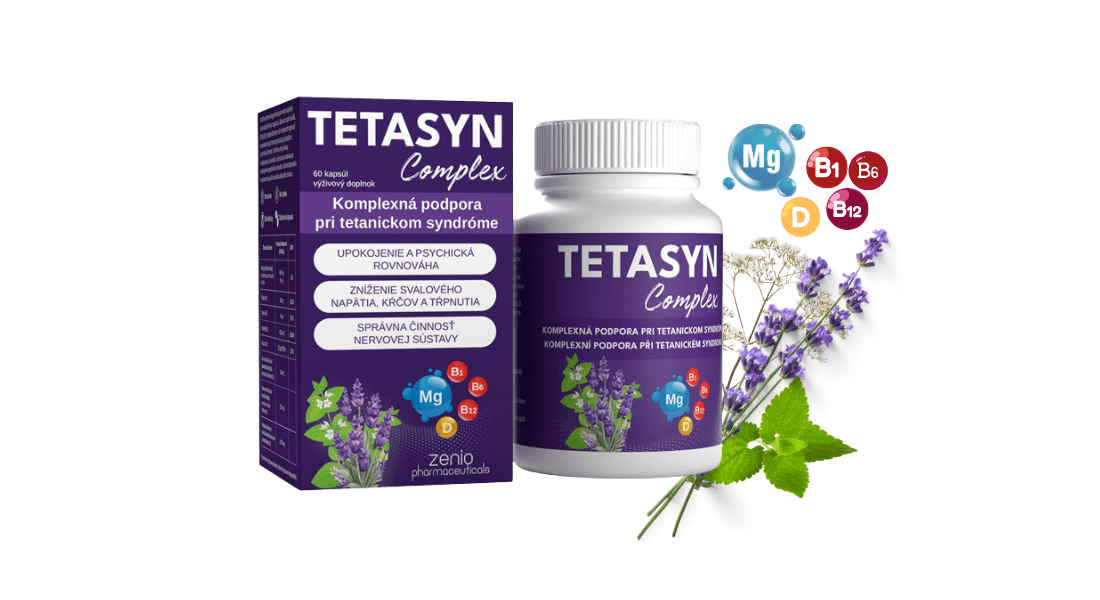 Hľadáme ľudí na testovanie novinky výživového doplnku TETASYN Complex – komplexnej podpory pri tetanickom syndróme