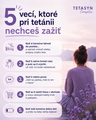 Nie je to vymýšľanie si... Pri tetánii vie byť náročné aj to, čo navonok vyzerá úplne bežne. Niekedy stačí ticho večer....