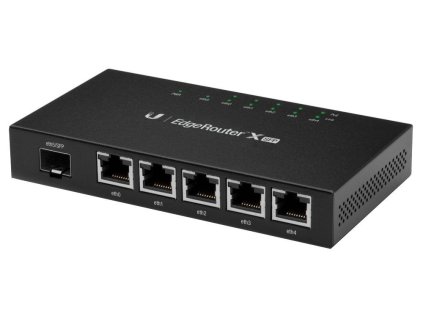 Ubiquiti EdgeRouter X SFP - 5x port GbE, 1x port SFP, 5x PoE 24V (rozpočet PoE 50W)