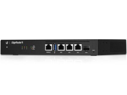 Ubiquiti EdgeRouter 4 - 3x Gbit RJ45 port, 1x SFP port, 4-jadrový 1GHz CPU, 1GB DDR3 RAM