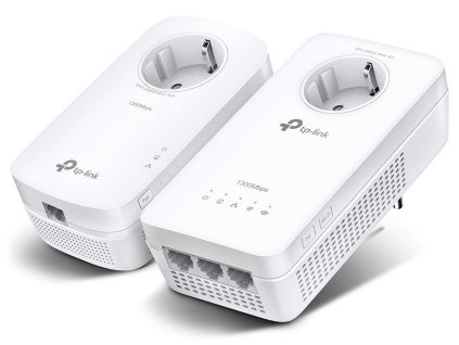 TP-Link TL-WPA8631PKIT / Gigabit Powerline ac Wi-Fi KIT / 1200Mbps / 802.11ac/a/b/g/n / 3x Gigabit Ethernet port
