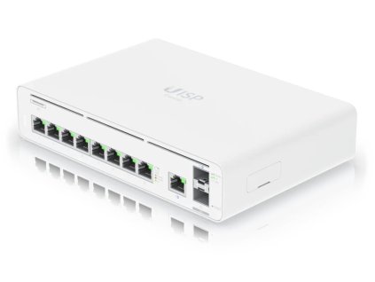 Konzola Ubiquiti UISP - smerovač, predinštalovaný. UISP aplikácie, 9x GbE port, 2x SFP+ port