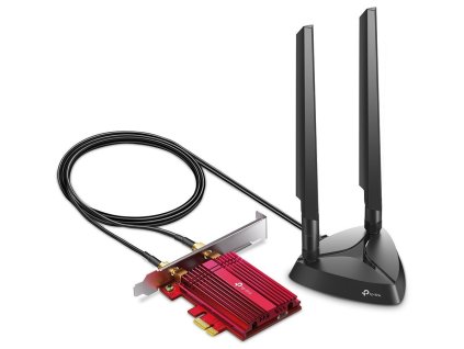Sieťová karta TP-Link Archer TXE75E AXE 5400, WiFi 6E, Bluetooth 5.2, 574Mb/s 2,4GHz/ 2402Mb/s 5GHz/ 2402 6GHz, PCI-e
