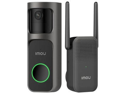 Imou by Dahua smart doorbell 2S Kit/ Wi-Fi/ 3Mpix/ 2048 x 1536/ H.265/ senzor pohybu/ IR maják/ čierna/ CZ aplikácia