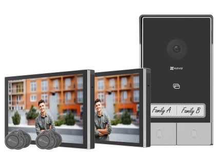 Inteligentný domáci interkom EZVIZ HP7 2-Family Kit-EU
