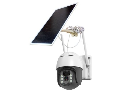 Bezpečnostná IP kamera TRX Innotronik BK-IUB-PT18-4G, bezdrôtová, 2,0 Mpix, LTE 4G, otočná, solárny panel + Li-Ion batéria.