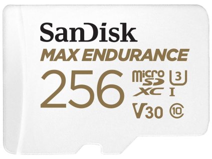 SanDisk MAX ENDURANCE microSDXC 256GB / C10, U3, V30 / 120 000 hodín / + SD adaptér