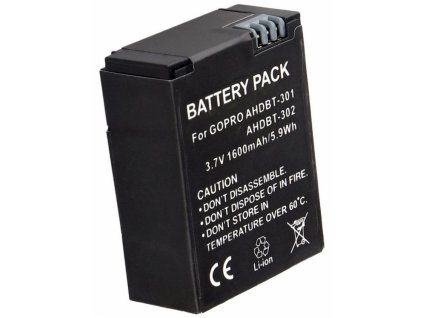 TRX batéria GoPro/ 1600 mAh/ pre Hero3/ Hero3+/ neoriginálna