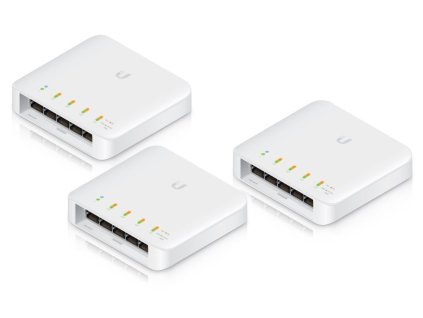 Ubiquiti UniFi Switch Flex - 5x GbE, 1x PoE++ In, 4x PoE Out, vonkajší - sada 3 ks