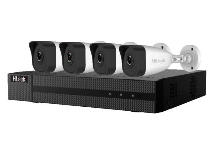 HiLook Powered by HIKVISION/ Sieťový KIT IK-4142BH-MH/P(C)/ 2Mpx/ 4x IPC-B121H 2,8 mm kamery/ 1x NVR-104MH-D/4P/ 1TB HDD