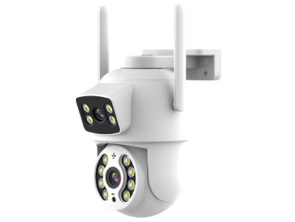 IMMAX NEO LITE SMART Security venkovní kamera DOUBLE, duální, 355° 90° P/T, Wi-Fi, 2x 2MP, ONVIF, TUYA